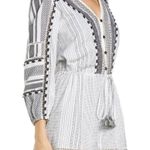 Veronica Beard NWT Boho Long Sleeve Cover-Up Bayleise Romper Black White Sz XS Photo 2