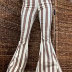 These Three Boutique Striped Denim Flares Photo 2