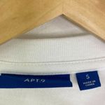 Apt. 9  One Lucky Mama White Pullover Crewneck Sweatshirt Women's Size Small S Photo 7