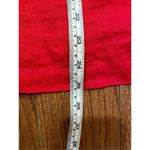 Charter Club  luxury 100% linen red notch neck top m Photo 5