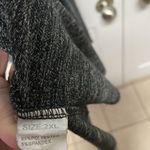 Gray 1/3 zip up‎ long sleeve tight light knit sweater women's size 2XL WS2 Photo 4