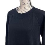 Loft  Black Cotton Tunic Sweater M Goth Grunge Moto Biker Coastal Preppy Photo 5