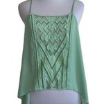 Solemio  medium green‎ cropped tank top Photo 0