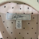 Libby Edelman Light Pink Blouse With Black Detailing Photo 2