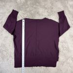 Adrianna Papell NWOT Layered Hem Pullover Top Knit Sweater Purple Plum M Photo 2