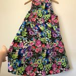 Charles Henry Black Green Blue Floral Sleeveless Party Mini Fit & Flare Dress S Photo 10