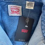 Levi's NEW Louisa Short Sleeve Denim Dress Medium Blue Size XS Relaxed Fit Photo 3