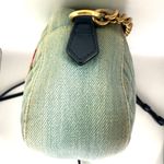 Gucci GG DENIM Marmont Camera Bag with floral embroidery and interior Photo 7
