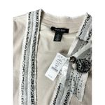 White House | Black Market cardigan NWT Sz XS - creme tan and black career sweater Photo 8