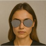 Unisex Silver Mirrored Sunglasses ā Thin Metal Frame Aviator Style Shades Photo 0