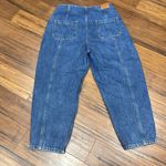 ZARA  High Rise Slouchy Panel Ankle Cropped Denim Jeans - Size 00 Photo 3