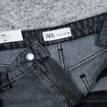 ZARA Signature 90s Wide Leg Jeans Gray Denim High Rise US Size 6 EU 38 Slim Fit Photo 4