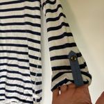 Ralph Lauren Lauren Jeans Co. by Navy Striped Henley Top Size M Photo 2