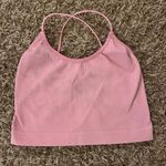 Target Pink Ribbed Crop Tank Photo 1