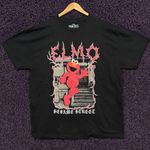 Elmo Sesame Street Heavy Metal Band Font Spellout T-Shirt XL  Photo 0