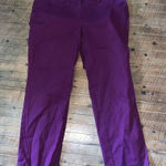 Ann Taylor  signature plum flat front size 4 business casual slacks Photo 0
