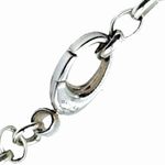 Gucci Interlinked GG Sterling Silver Pedant on Open Link Chain 21 inches long Photo 7