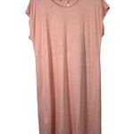 Talbots T by Pink Midi T-Shirt Dress Short Sleeve Casual Stretch Womens XL Photo 0