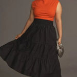 Anthropologie ๐๐ The Somerset Maxi Skirt ~ Black 3X Plus NWT Photo 0