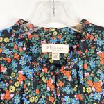 Philosophy  Plus Size 2X Top Floral Ruffled Zip Long Sleeve‎ Black Choker 1112 Photo 7