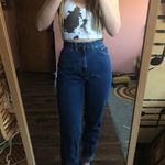 American Vintage Chic Tapered Leg High Rise Mom Jeans  Photo 0