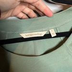 Soft Surroundings  Khloe sea foam mixed media blouse Photo 2