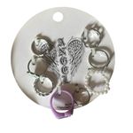 Fashion Rings set of 7 silver tone. Photo 2