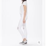 Mother Denim High Waisted Looker Ankle Fray in Little Miss Lacey Size 25 White Photo 2