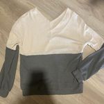 SheIn Waffle Knit Colorblock Pullover Photo 0