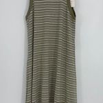 A New Day GREEN WHITE STRIPED TANK DRESS SMALL Photo 0