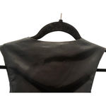 Charlotte Russe Vintage 90's  Genuine Leather Black Vest Women's Size Large Photo 6