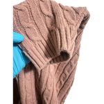 Missguided  Cropped Cable Knit Long Sleeve Sweater Womens Size 2/4 Pink Cozy Chic Photo 4