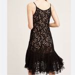 Moulinette Soeurs Anthropologie  Black Lace Midi Cami Cotrina Dress Size 0 NWT Photo 12