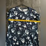 Ellen Tracy Dusty Floral Navy Hi-Lo Tunic/blouse Soft Knit Short Sleeve ≠SIZE S Photo 9
