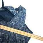 Converse  Open Back Short Dress Size M Blue Paisley Print BOHO Fairycore BOHO‎ Photo 12