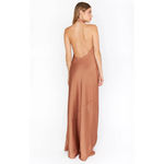 Show Me Your Mumu  Jasmine Halter Maxi Dress in Copper Luxe Satin L NWT Photo 10