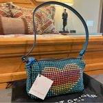 Kurt Geiger NWT  London Party Pochette Purse - Blue Rainbow Photo 3