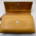 Coach VTG  Leatherware Wallet Cardholder Tan Zip Trifold Carabiner  Y2K Photo 6