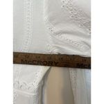 fab'rik  Dress White Eyelet‎ Lace Bell Sleeves Tiered Feminine V Neck M Wedding Photo 3