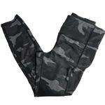 Athleta  Women's Camo Contender 7/8 Leggings Small Black/Grey with Zipper Pocket Photo 0