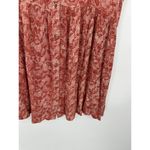 Anthropologie Vanessa Virginia Shirt Women XS Pink Cream Printed Cap Sleeve Photo 2