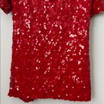 ZARA  Red Sequined Mini Dress Size: L Photo 8