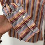 Robert Graham  Womens Striped Buttondown Shirt Colorful Size 2 Photo 6