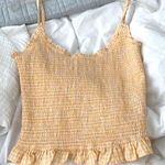 Wild Honey gold and white gingham style top Photo 0