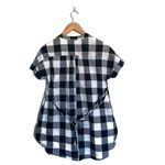 Isabel Maternity NWT  Dolman Shirt Navy Gingham Photo 3