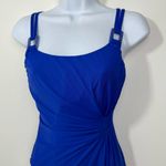 MiracleSuit  Lisa Jane Electric Blue One Piece Swim Size 8 Swimsuit Photo 4