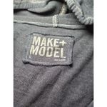 Make + Model  women blue hoodie large pullover v‎ neck drawstring Photo 5