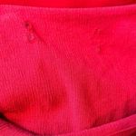 Vintage Long Red Crinkly Dress Lace Up Back No Tags Medium? Size undefined Photo 7