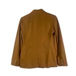 Vtg Linda Allard Ellen Tracy Linen Blazer 4 Korea Camel Brown Jacket Office Tan Photo 6