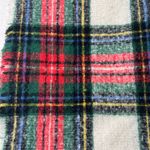Old Navy  Blanket Scarf Tartan Red One Size Soft Fringe Plaid Cozy Heritage Photo 1